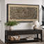 «Geomet Line», art abstrait Wabi Sabi brun et noir, images murales neutres de style Mid-Century, impression sur toile encadrée-111566013-98042123