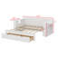 Lit de jour avec bureau amovible, tiroirs de rangement et table d'appoint hydraulique-1490872139-1490872138