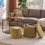 Combinaison jaune foncé avec rangement et contour gracieux et table exquise-2083966125