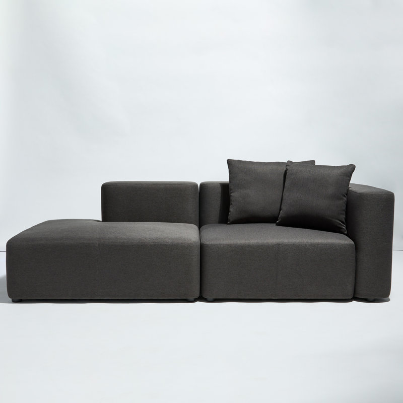 Oscar Upholstered Chaise Lounge, Right