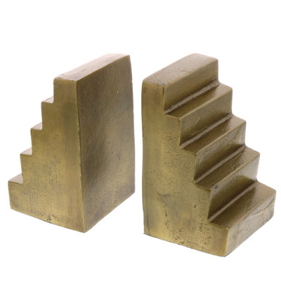 Traditional Metal Bookends Pair