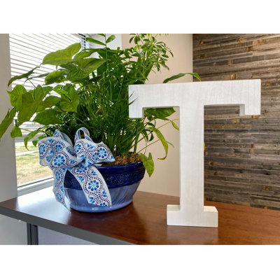 Text & Numbers Letter Block