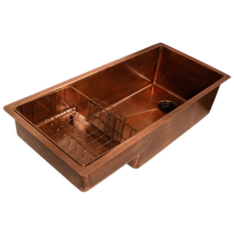 Nantucket Sinks X Studio Dearborn Copper  STEPPE Undermount Kitchen Sink