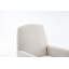 Chaise berçante en coton et lin avec repose-pieds réglable-93807017