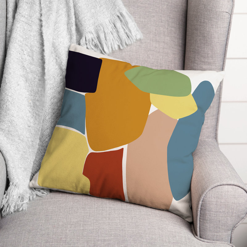 Abstract Outdoor Reversible Throw Pillow