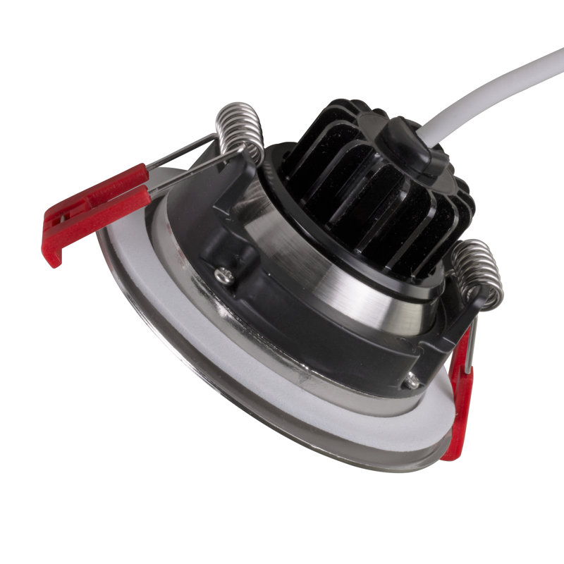 Dimmable Circle Flush Mount, Nickel, 616, 5000K