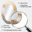 Miroir mural moderne beige et doré-67731882