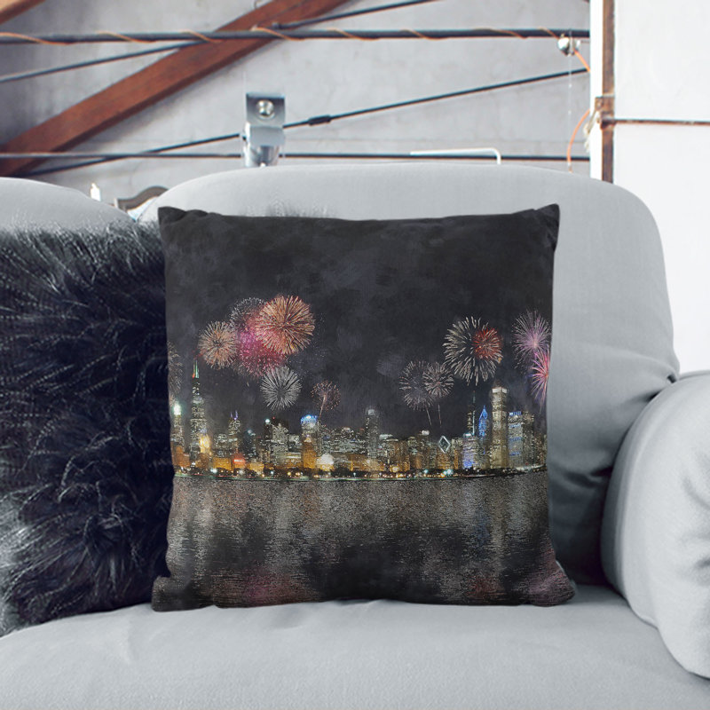 Square Throw Cushion, 55cm H x 55cm W x 20cm D