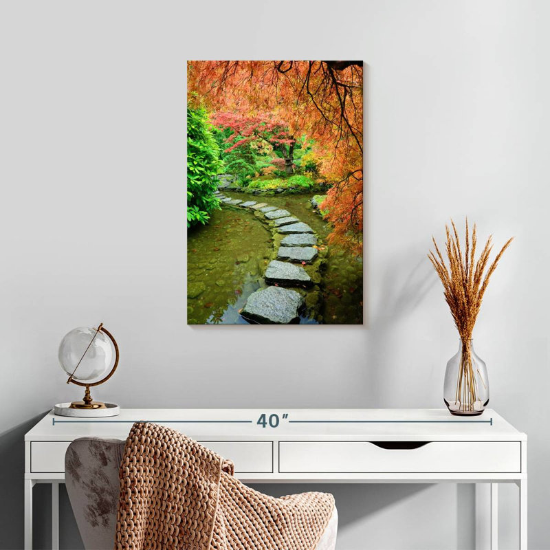 Alvord Autumn At Butchart Gardens, H 24 po x l 16 po