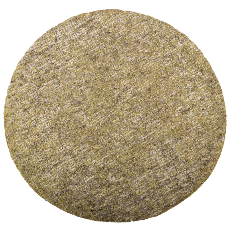 Barron Solid Colour Hand Woven Area Rug, Round 90cm