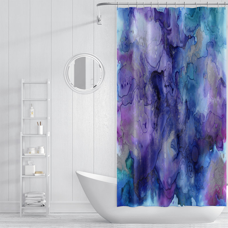 Wally Abstract Shower Curtain, 70" x 72"