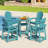  Yardgrace Tall Adirondack Chair - All-Weather Hdpe Bar Height Stool-27545095
