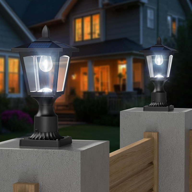 Lampadaire solaire d'extérieur, crépuscule 3000K