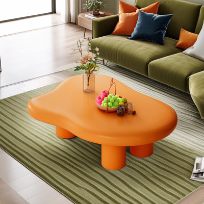 Ednar Wood Cloud Coffee Table with four legs Modern Coffee Table