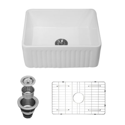 24 " L Single Bowl Ceramic Kitchen Sink