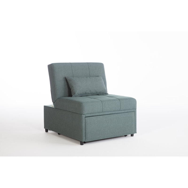 Canapé-lit simple Demoris, Polyester vert