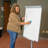 Adjustable Height Magnetic Mobile Whiteboard and Flipchart Easel