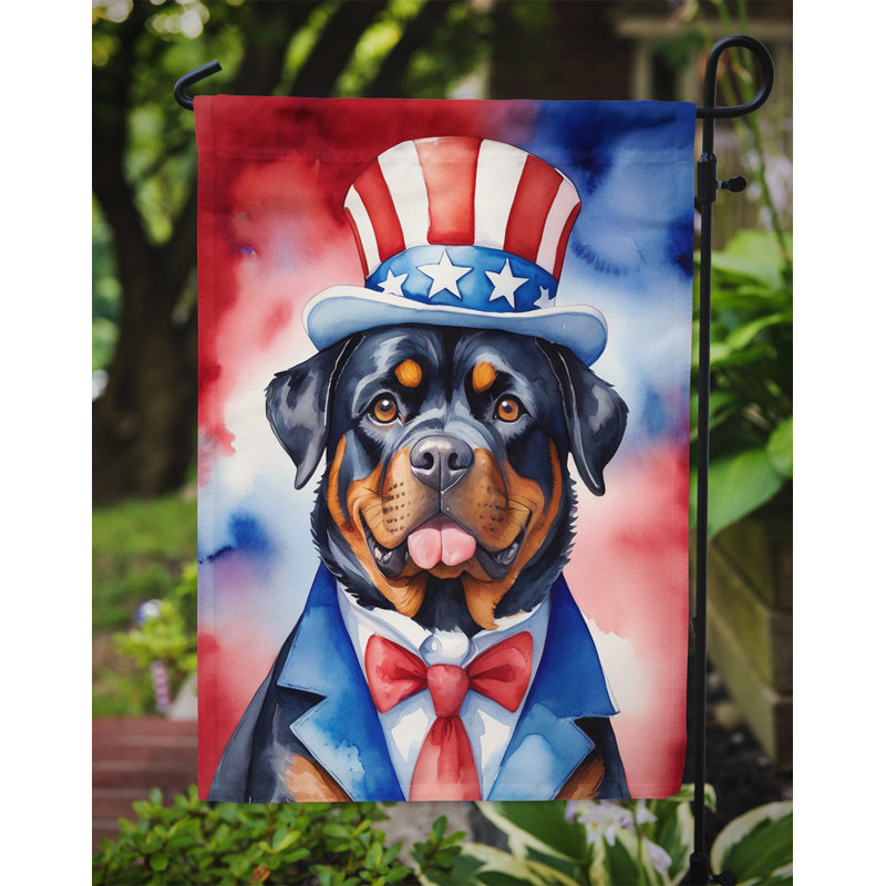 Drapeau patriotique du jardin américain, Rottweiler