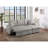 Convertible Sectional Sofa Pull Out Bed Couch Storage Chaise Tufted Reversible