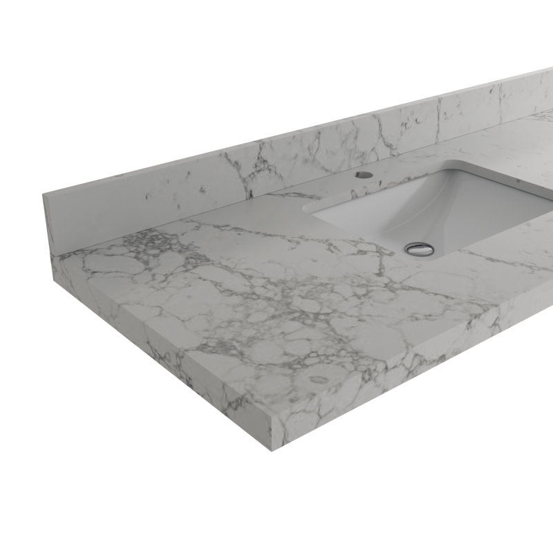 Aberdeen 42'' Single Bathroom Vanity with Top, Venatino