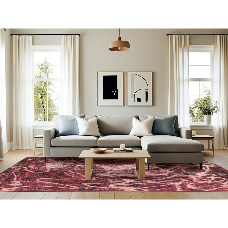 Tapis abstrait moderne 3851, Rectangle 6 pi x 9 pi