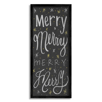 Festive Merry Chalk Style