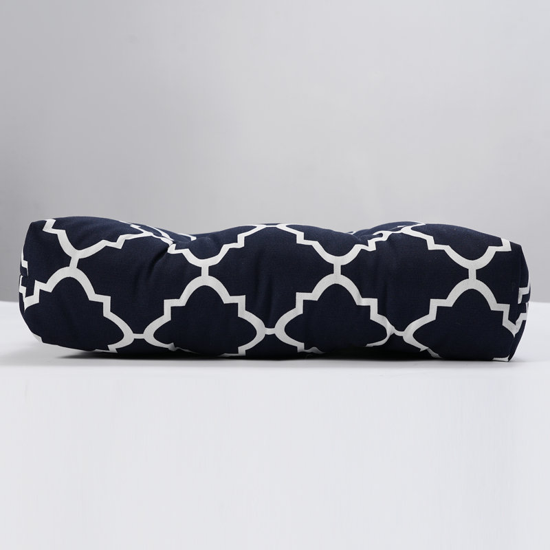 Coussin de siège d'extérieur Cloughmills, Mélange de polyester bleu marine