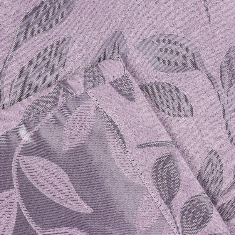 Finklea Floral Pattern Polyester Light Filtering/Room Darkening Rod Pocket Curtain Panels, Wisteria, 26" W x 84" L