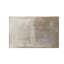 Table de chevet beige en velours avec trois tiroirs et une surface pour une ambiance de chambre à coucher confortable