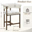 Tabouret de bar et de comptoir rembourré de 26 po avec pieds en métal-943270141-943270129