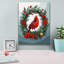  «Christmas Cardinal» par Dean Russo, art mural sur toile, 12 po x 16 po-308641739