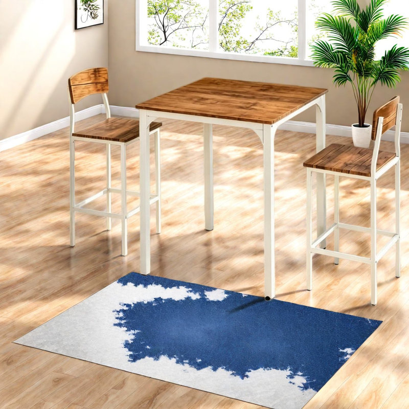 Ensembles de table de salle à manger peu encombrants (doit inclure à la fois la table et la chaise), acier aggloméré, rustique moderne, petite cuisine