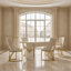 Ensemble de salle à manger Valencia Modern Glam-406272055