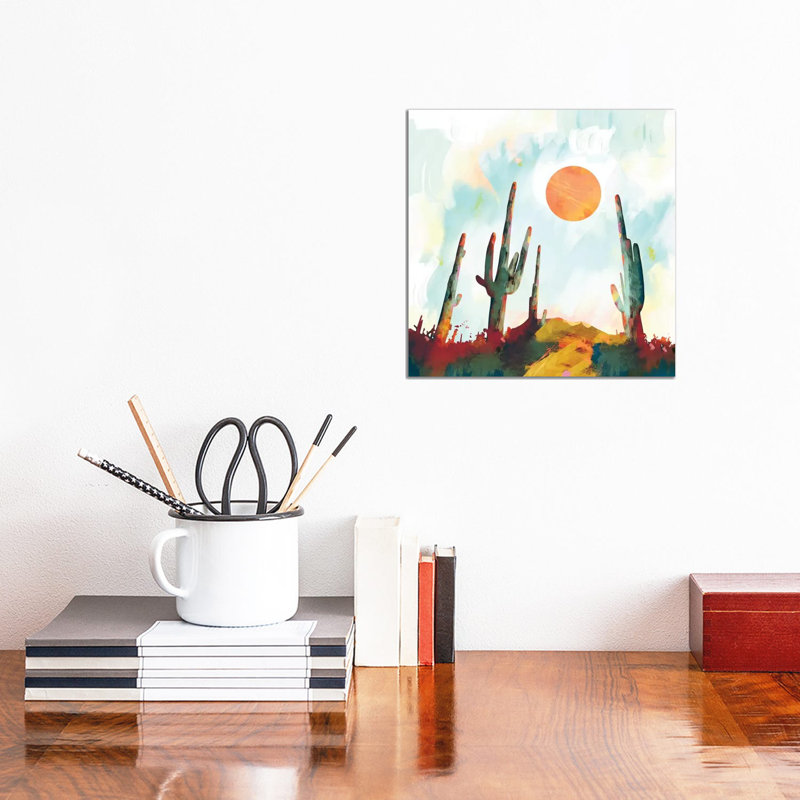 «Desert Day», reproduction d'impression, Pas de tapis, Toile tendue, H 12 po x l 12 po x P 0,75 po