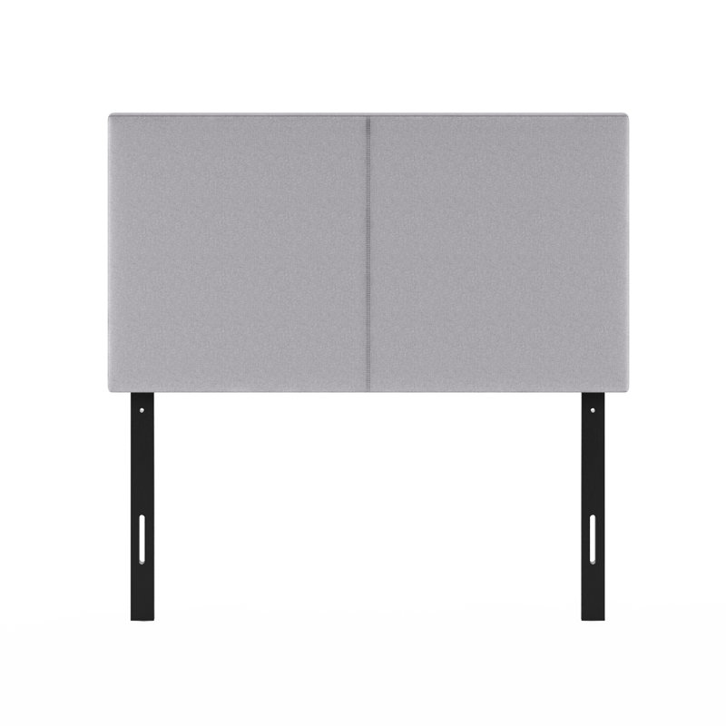 Tête de lit tapissier Karp, Simple, gris