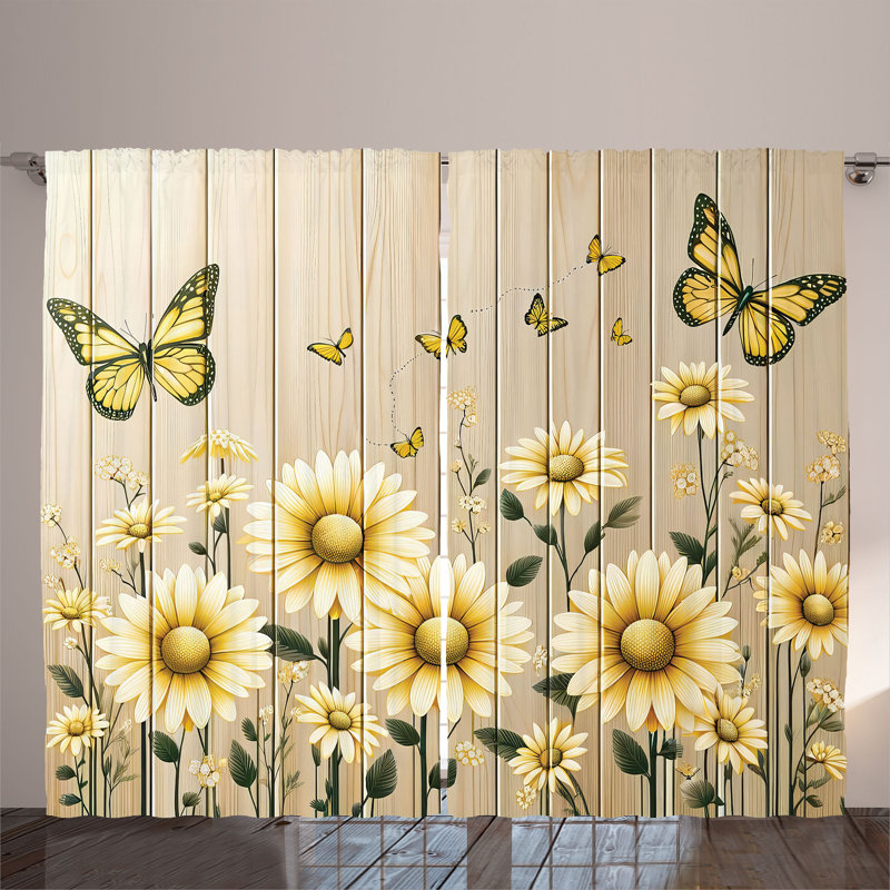 Semi Sheer Curtain Pair, 54" W x 84" L