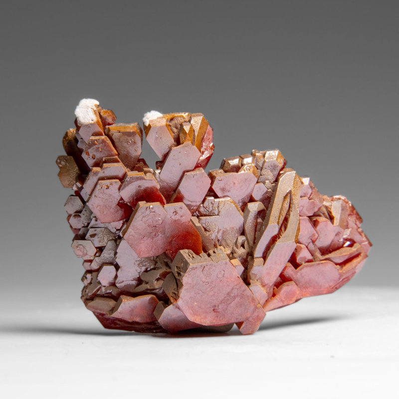 Vanadinite (Parallel Hoppered Growth) Crystal Cluster From Morocco (47.4 Grams)