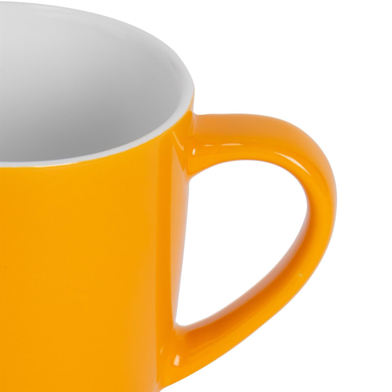 Argon Tableware - Coloured Coffee Mugs, Yellow