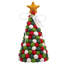  Arbre de Noël en laine feutrée à la main MODWOOL 12 po (tons de Noël)-106364329