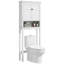 HOMCOM Over Toilet Storage Unit 3-Tier Washing Machine Cabinet Freestanding