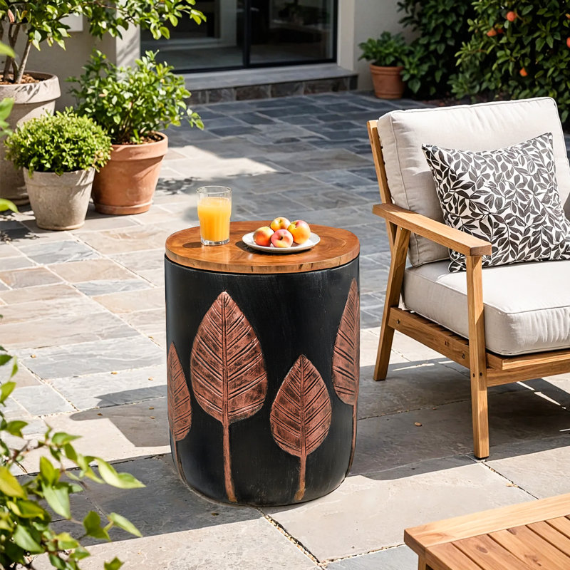 Round Outdoor Side Table