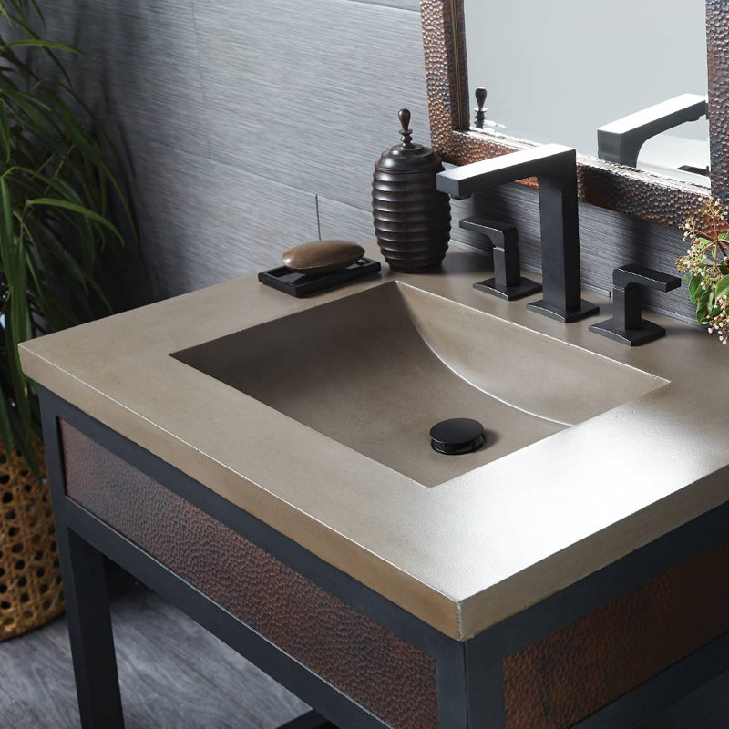 30.5" Single Bathroom Vanity Top with Sink, Sand, Single