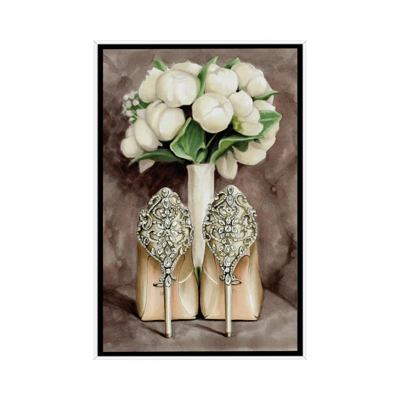 Morning Of The Bride by Svetlana Balta - Painting on Canvas, White Framed, 66.04 cm H x 45.72 cm W