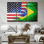 "USA Brésil" sur toile-1810084