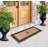 Monogrammed Triple Classic Border Natural Coir Door Mat with PVC Backing – Heavy-Duty, Anti-Shed & Easy to Clean-91901874-91901857