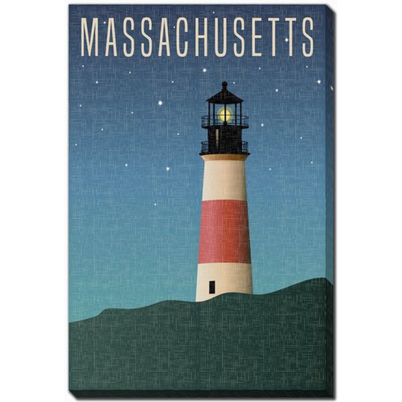 Affiche du Massachusetts State, H 28 po x l 22 po