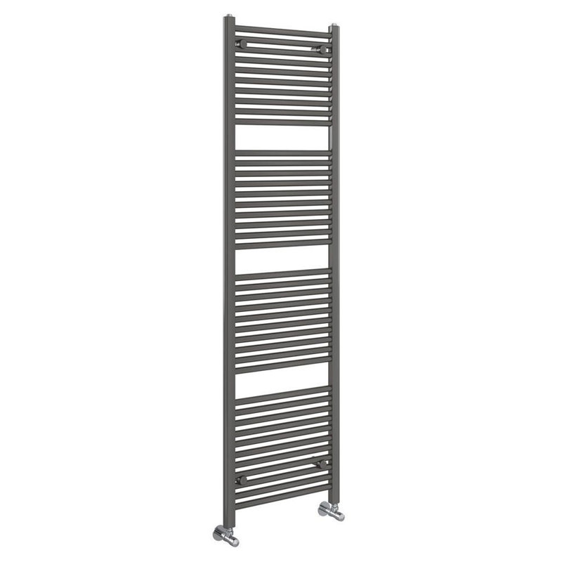  Vertical Straight Towel Rail, 180cm H x 60cm W x 3cm D, Grey