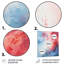 Feu et glace Tachisme Drift III - art mural en métal Tachisme-1742264096