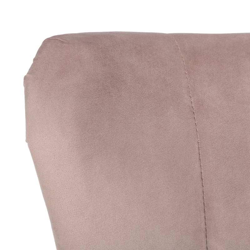 Velveteen Velvet Side Chair, Pink