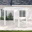 Pergola en vinyle de l 9,5 pi x P 9,5 pi Queensbrook Taquarius